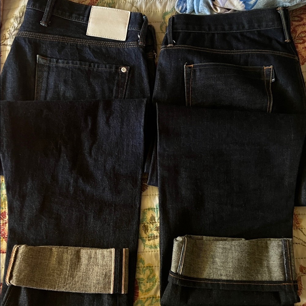 2 pair Baldwin Gap Men's Straight Dark Indigo Selvedge Jeans🔥🔥🔥